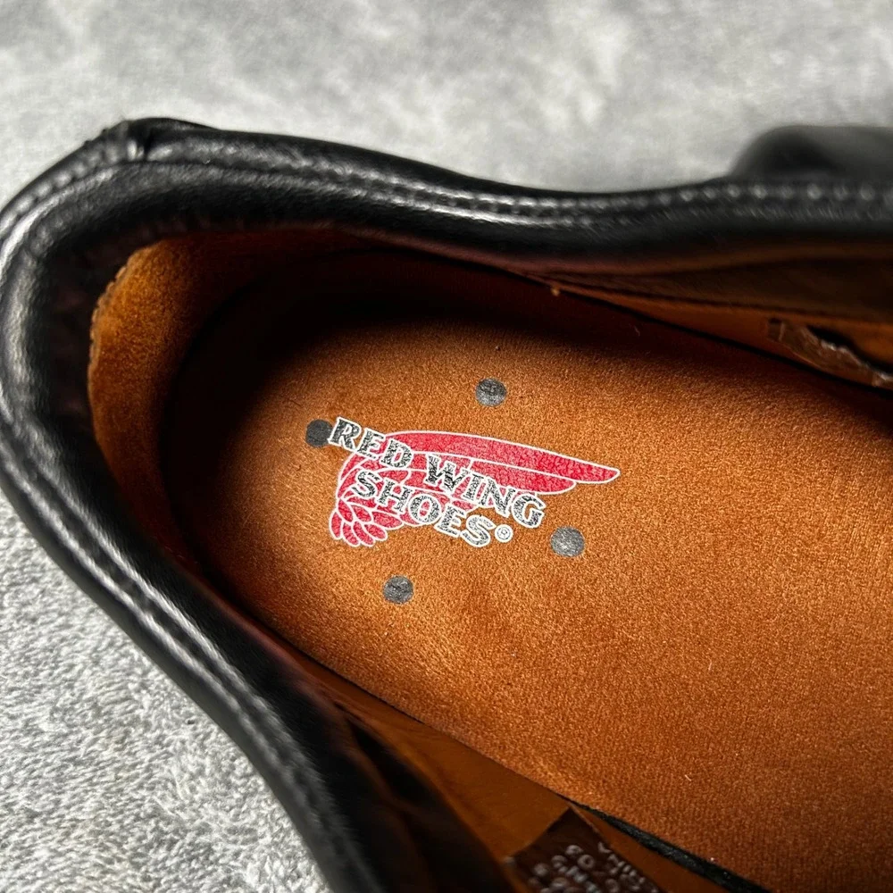 Red Wing Work Shoes StitchMax 6703 Oxford Aluminum Toe Black Leather Mens 8.5 EE